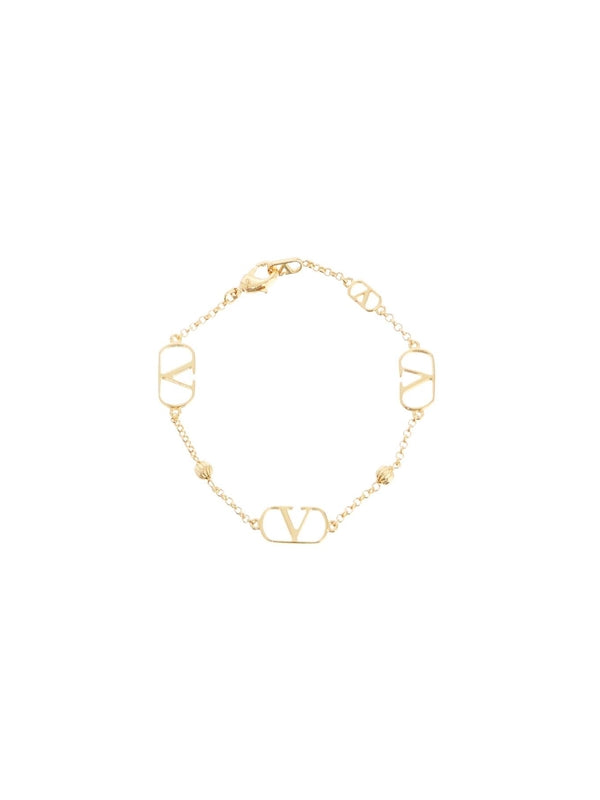 V Logo Chain Bracelet