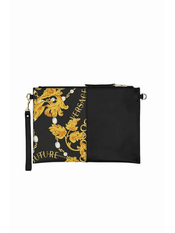 Baroque Logo Pattern Clutch Bag