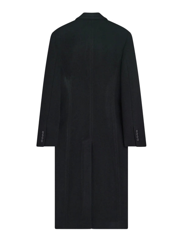 Single Breasted Cashmere Wool Coat