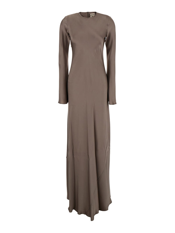 Semicouture Beige Long Dress