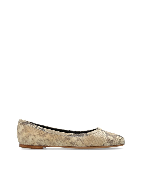 Marcie Animal Effect Leather Flat Shoes