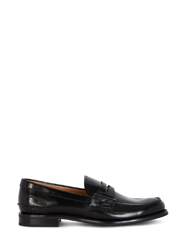 Black Leather Penny
  Loafers