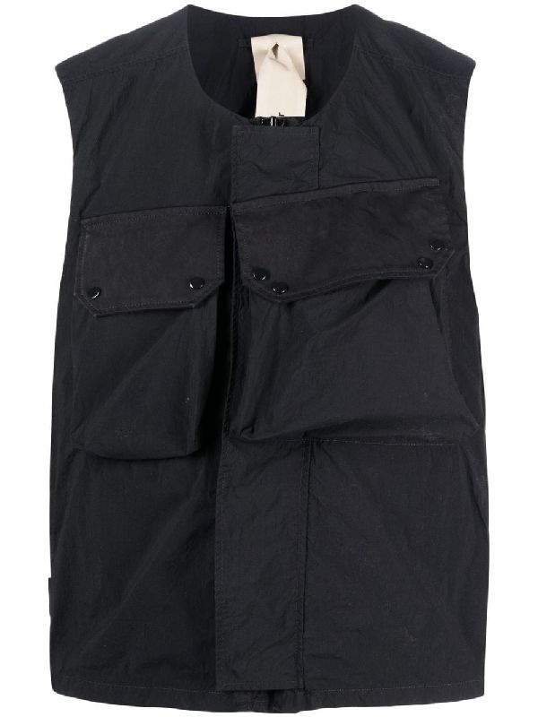 Asymmetric Pocket Detail Vest