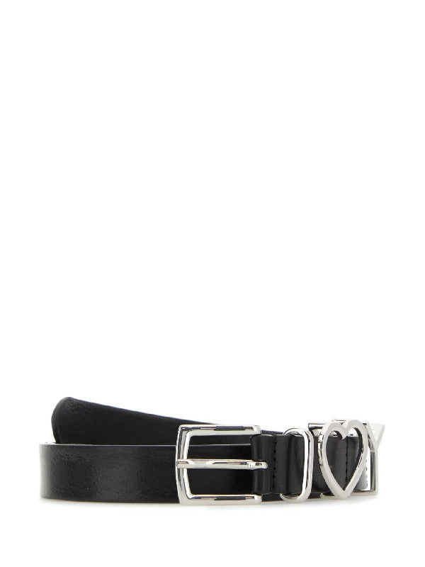 Y Heart Leather Belt