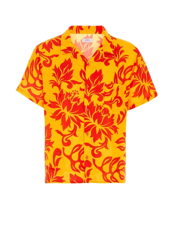 Tropical Floral Print Shirt