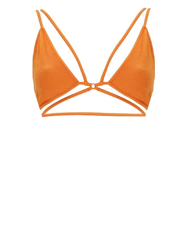 Strappy Rib Jersey Bra