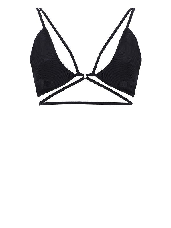 Strappy Rib Jersey Bra