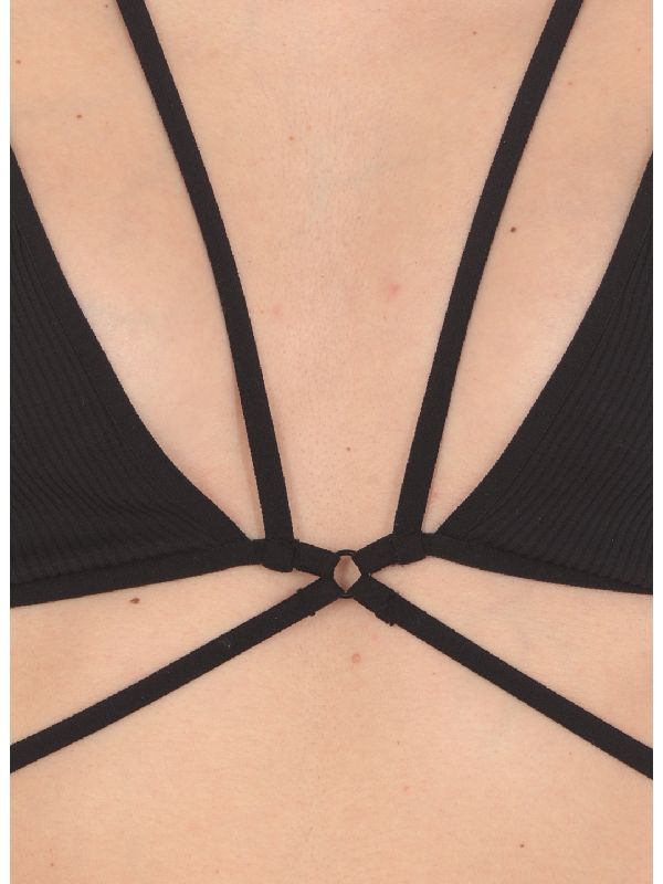 Strappy Rib Jersey Bra