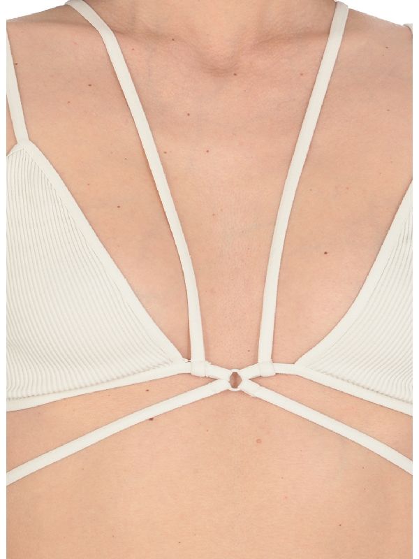 Strappy Rib Jersey Bra