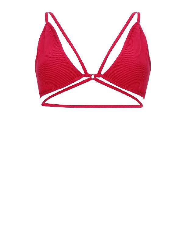 Strappy Rib Jersey Bra