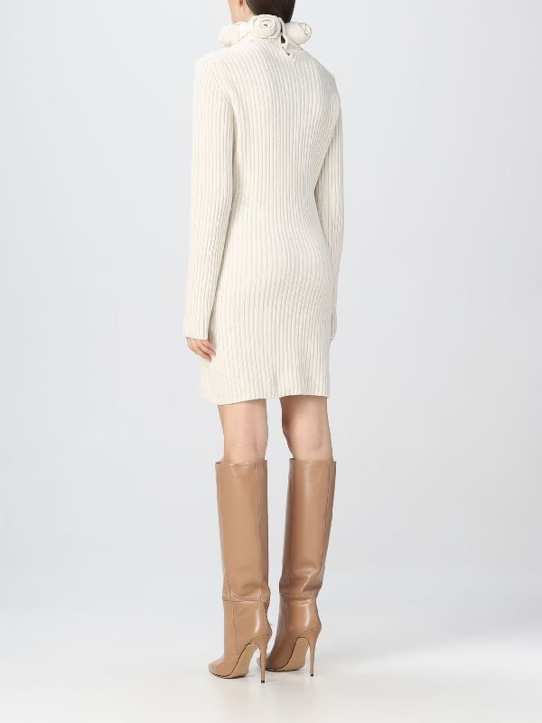 Roll Neck Wool Knit Dress