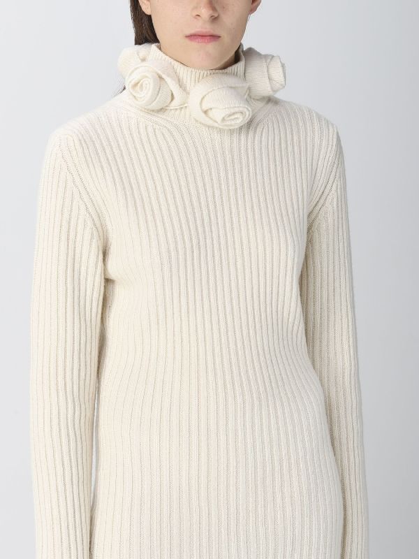 Roll Neck Wool Knit Dress