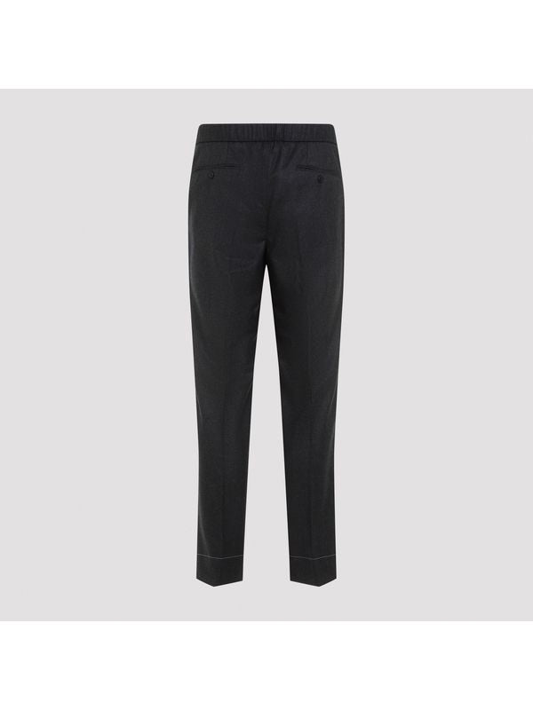 Wool Pleated Pants