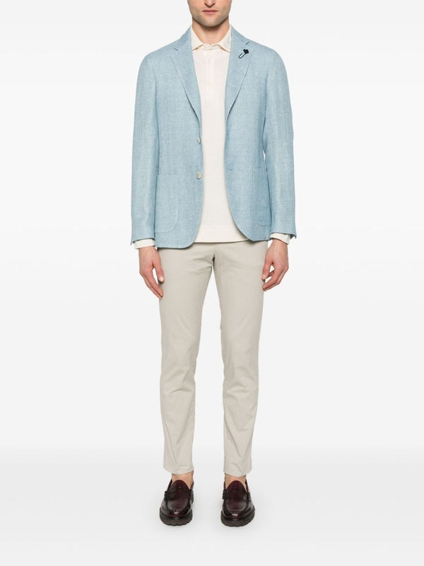 Boutonnière Pin Linen Wool
  Single Jacket