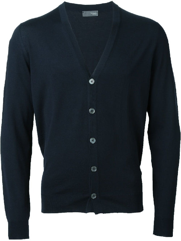 V-Neck Button-Up Cardigan