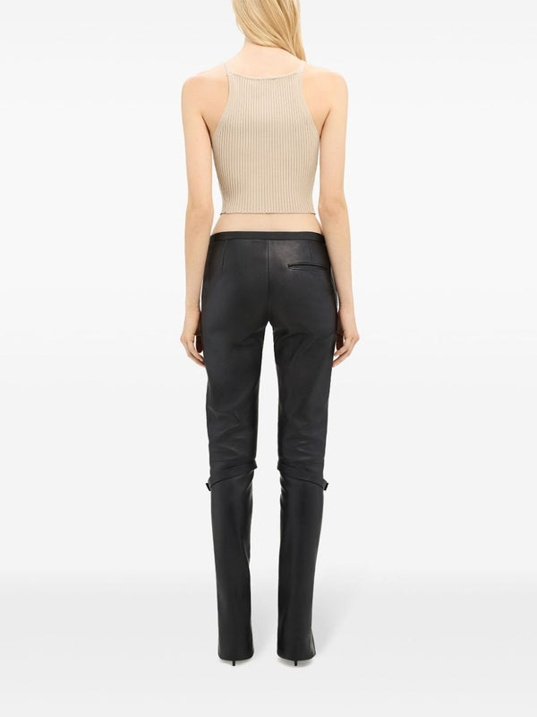 Logo Viscose Rib Tank Top