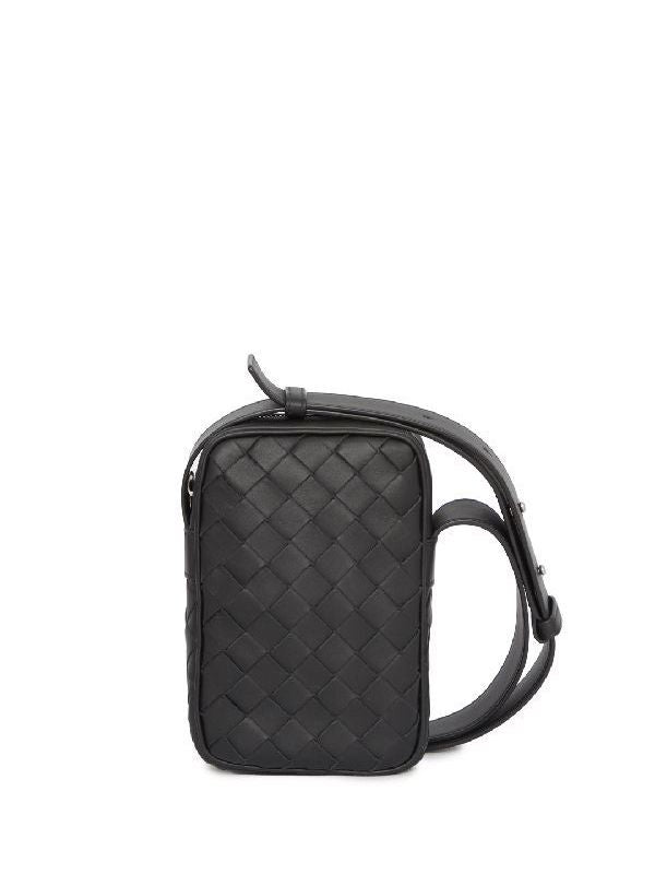 Intrecciato Leather Crossbody Bag