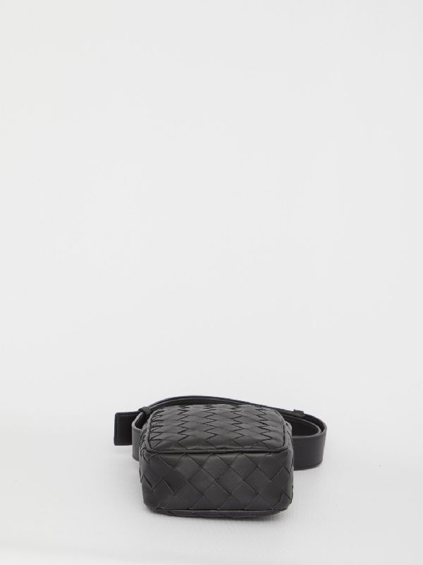 Intrecciato Leather Crossbody Bag