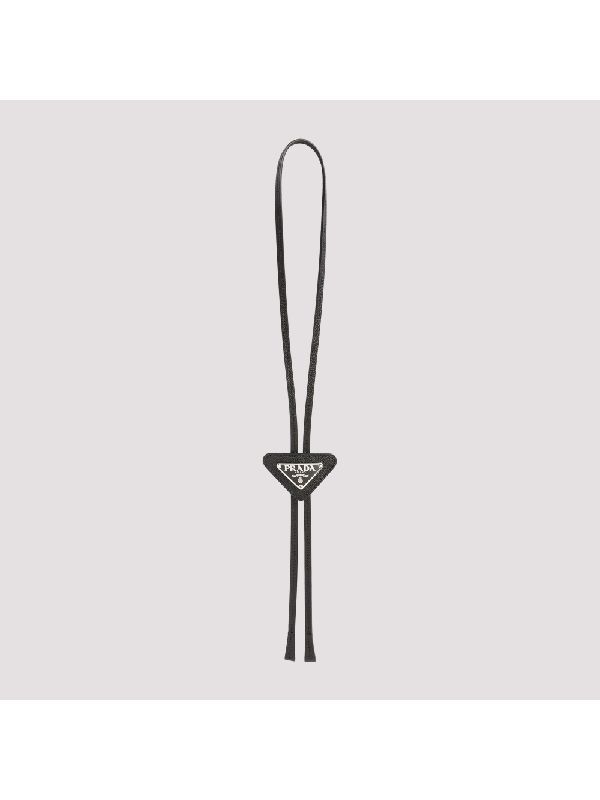 Triangle Logo Leather Bolo Tie