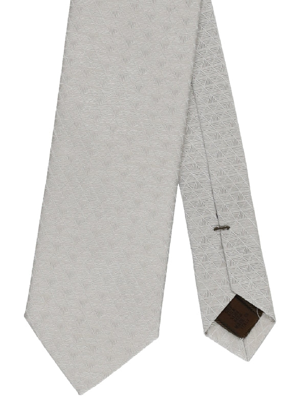 Grey Pattern Silk Necktie