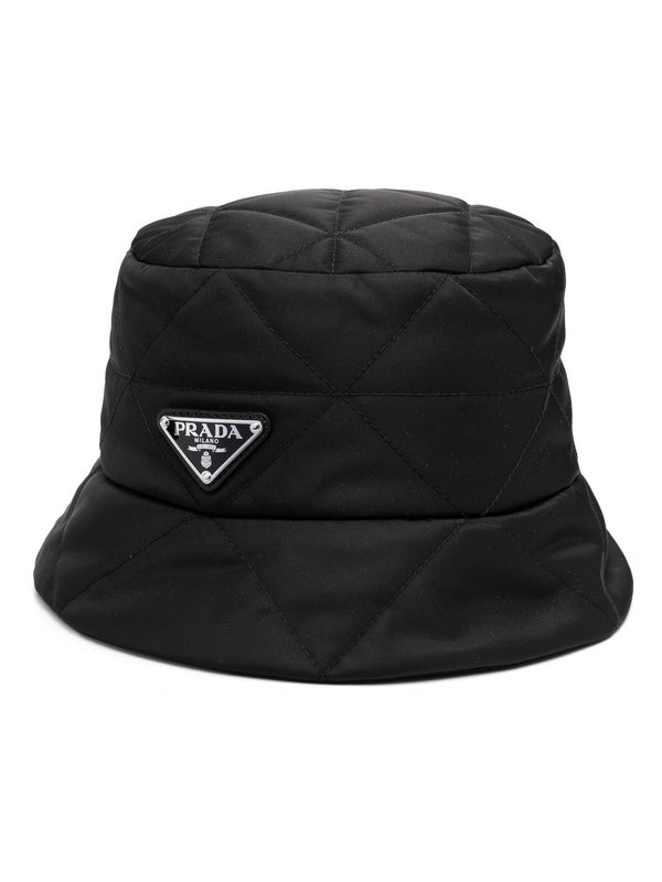 Triangle Logo Quilted Re-Nylon Bucket Hat