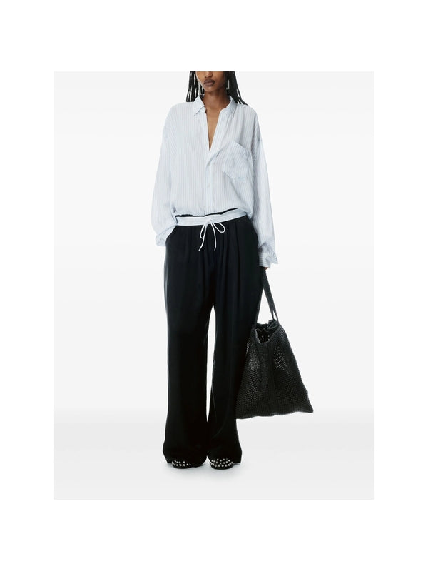 Logo Patch Raffia Xl Tote Bag