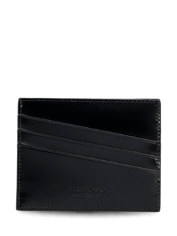 Embossed Logo Leather Cardholder