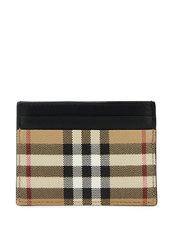 Vintage Check Card Wallet