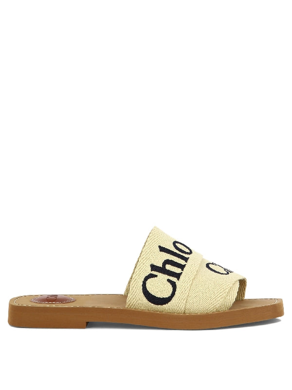 Woody Logo Flat Mule