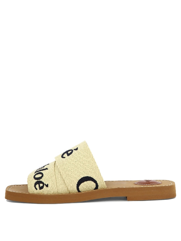 Woody Logo Flat Mule