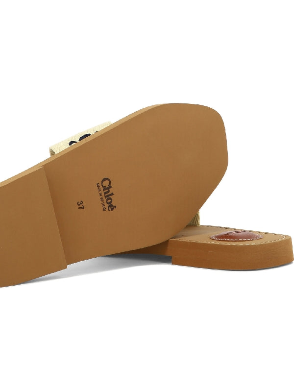 Woody Logo Flat Mule