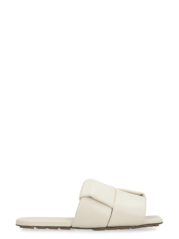 Padded Intrecciato Patch Flat Mule