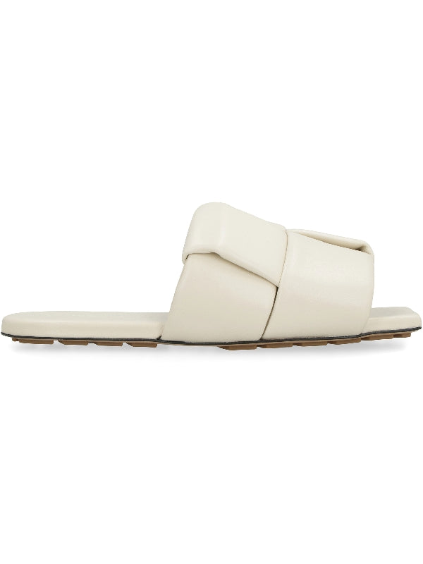 Padded Intrecciato Patch Flat Mule