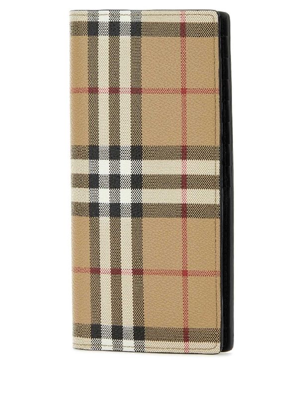 Vintage Check Vertical Long Wallet