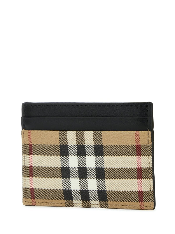 Vintage Check Card Wallet