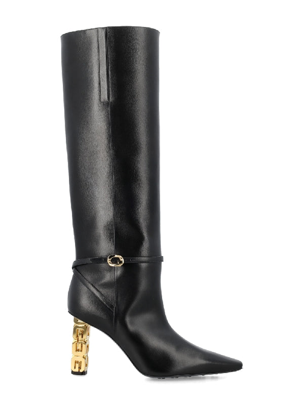 Black G Cube High Boot Heel