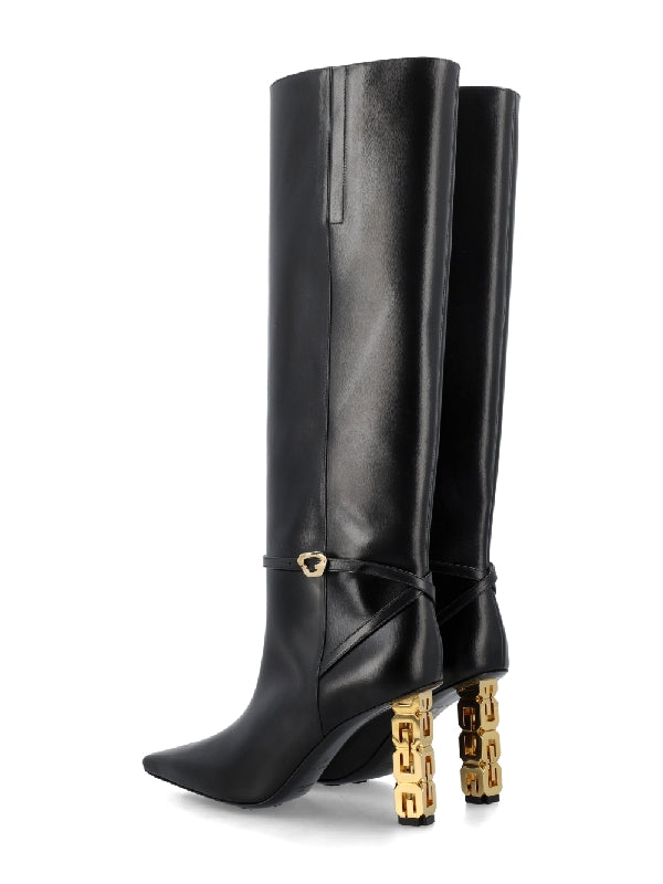 Black G Cube High Boot Heel