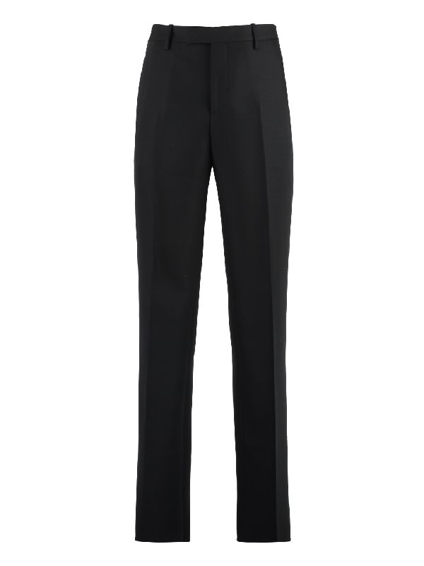 Virgin Wool Straight Pants