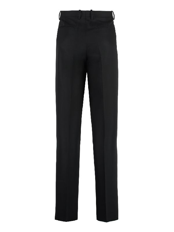 Virgin Wool Straight Pants