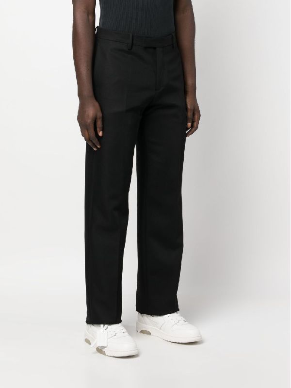 Virgin Wool Straight Pants