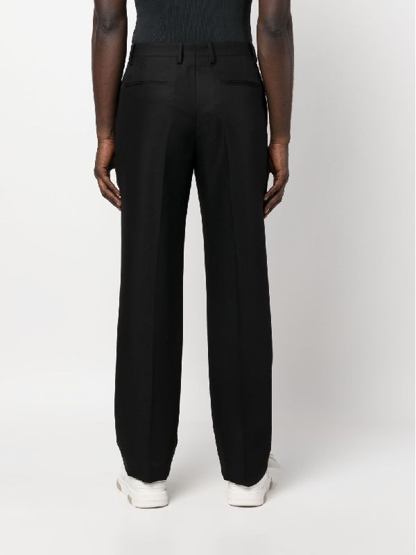 Virgin Wool Straight Pants