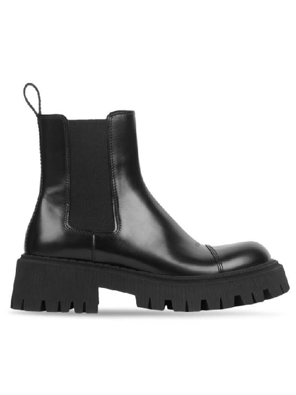 Black Tractor Calfskin Chelsea
  Boots