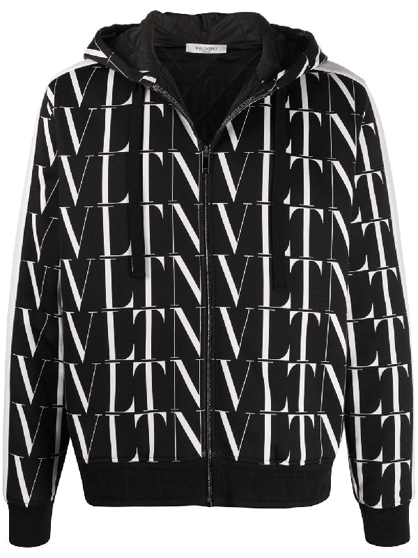 Vltn Printing Zip Up Hoodie