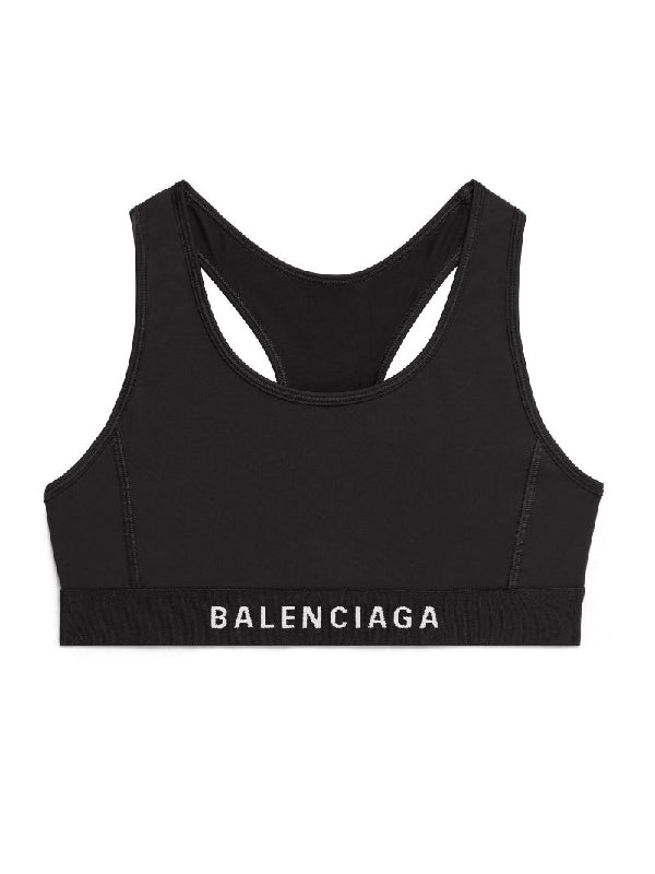 Under Logo Band Sports Bra Top