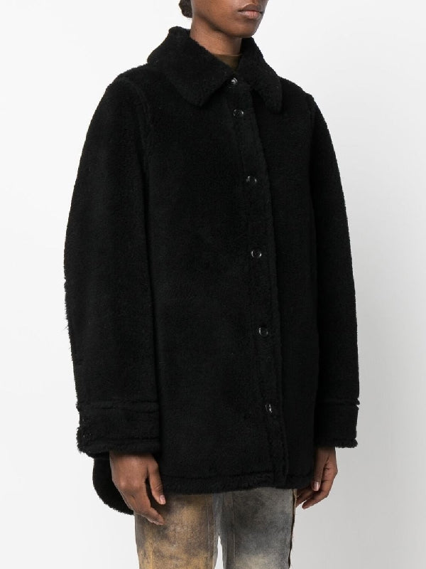 Veron Teddy Lambswool Single
  Coat