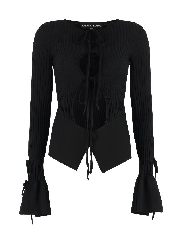 Cutout Tie Detail Cardigan