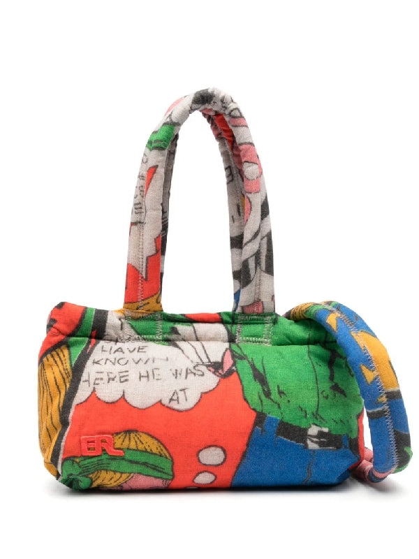 Comic Book Mini Puffer Bag