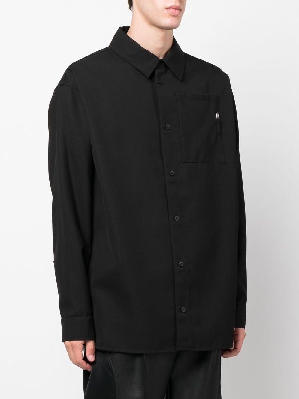 Chest Pocket Wool Shirt