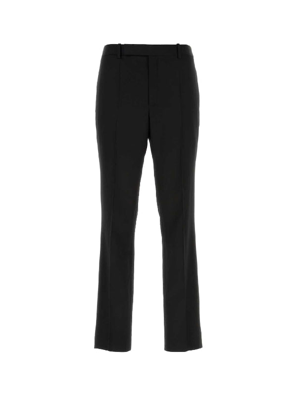 Black Wool Tailored Pants