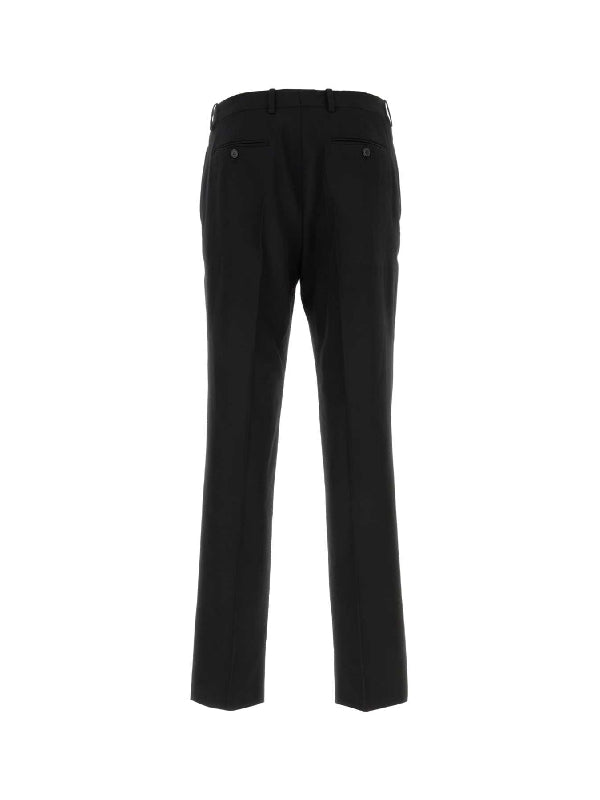 Black Wool Tailored Pants